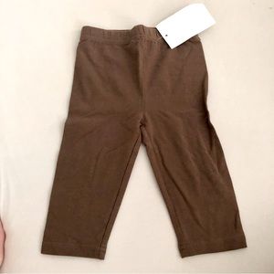NWT RabbitMoon Brown Leggings. Size 2.